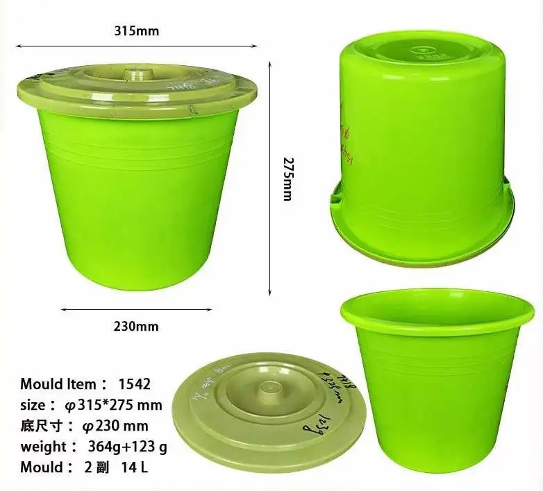 2022 Wholesale Second Hand plastic Injection Pail Mould Used Water Bucket Mold