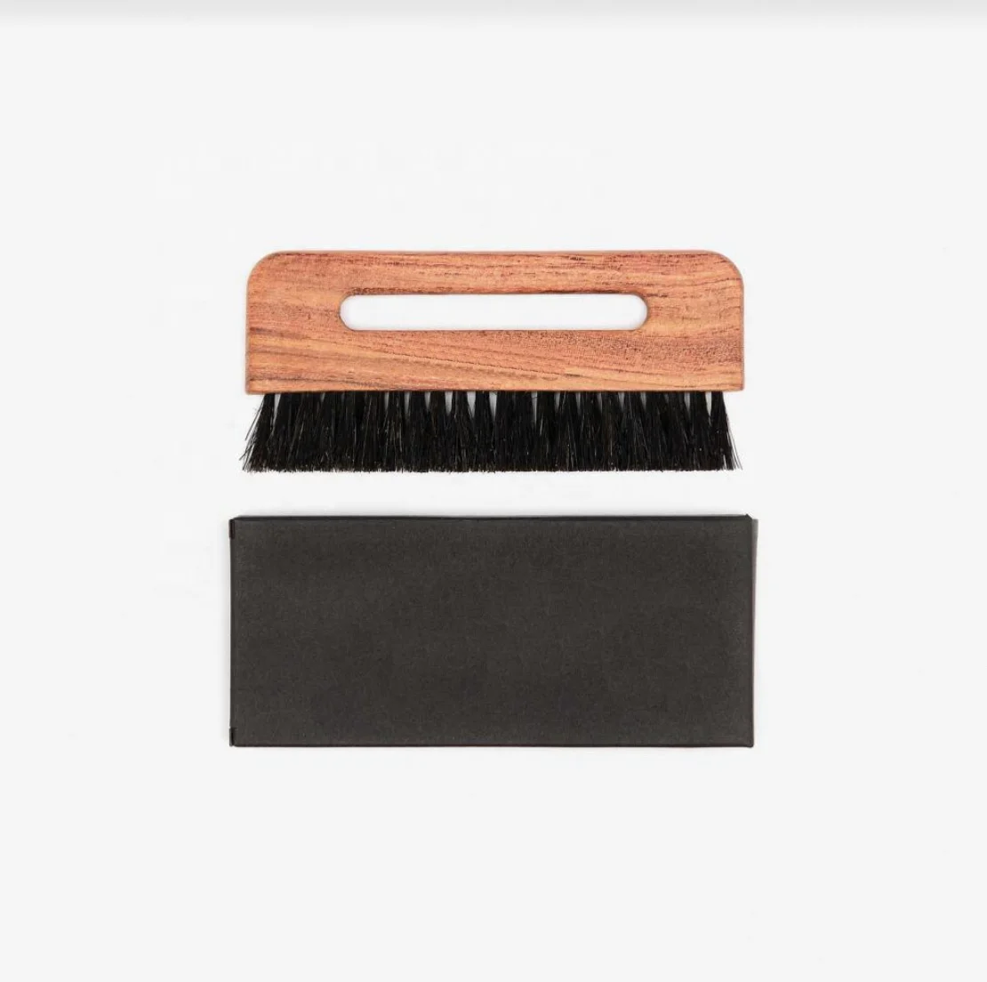 Newest Design Mini Wooden Pocket Clothing Brush  Hair Lint Brush Natural Bristle Horse Wool Clothes Brush