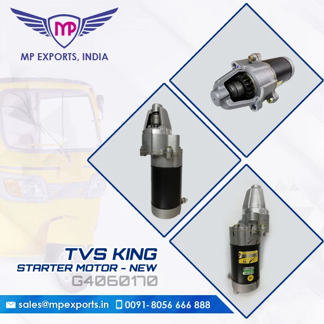 STARTER MOTOR - NEW for tuk tuk