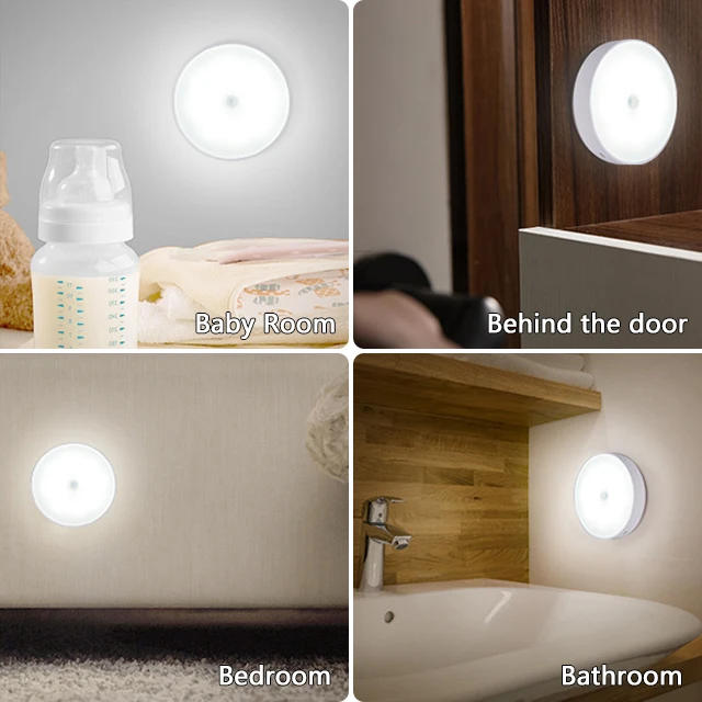Беспроводные магнитные светильники для шкафа, светодиодные светильники на батарейках, перезаряжаемые Магнитные Светодиодные светильники для дома