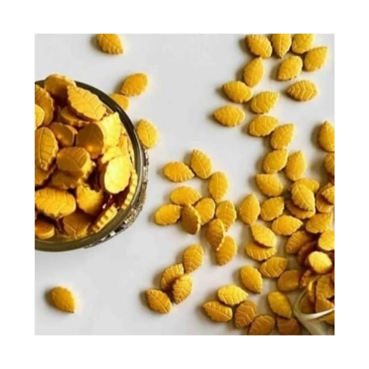 Best Deal on Bakery & Cake Decoration Usage Gold Color Leaf Sugar Sprinkles for Wholesale Purchasers