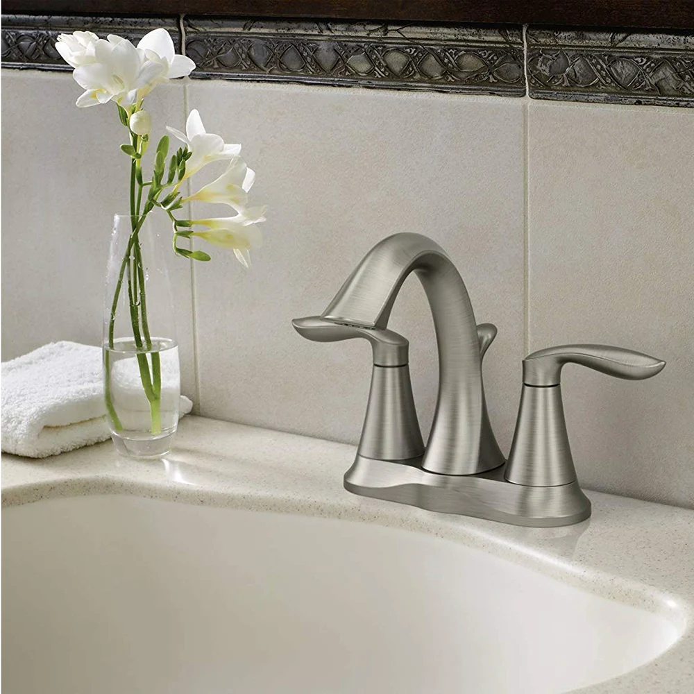  Смеситель из нержавеющей стали с одной ручкой кран «Водопад» одним отверстием для умывальника в ванную комнату