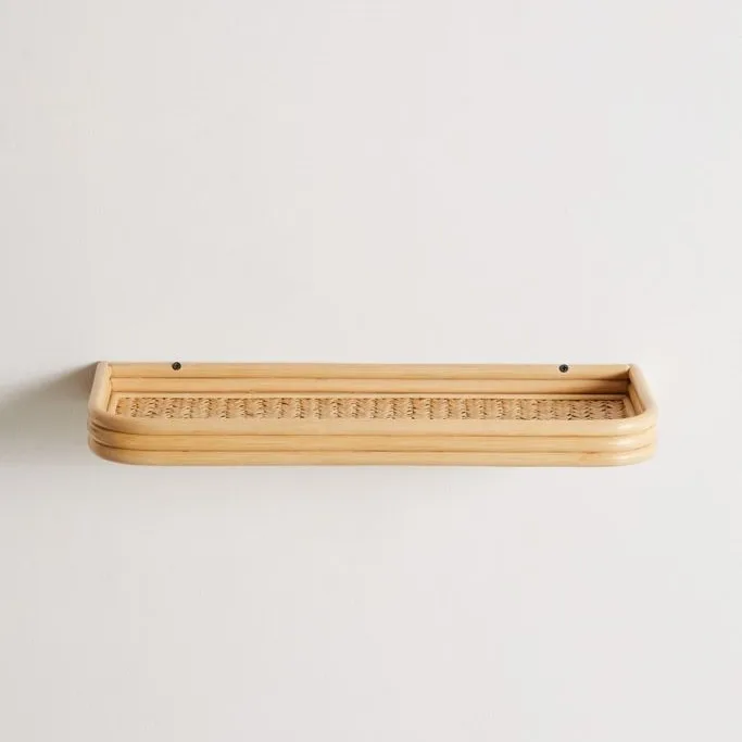 Low price Hanging Rattan Shelf Rack Natural Rattan Plant Shelf Made in Vietnam Rattan shelves