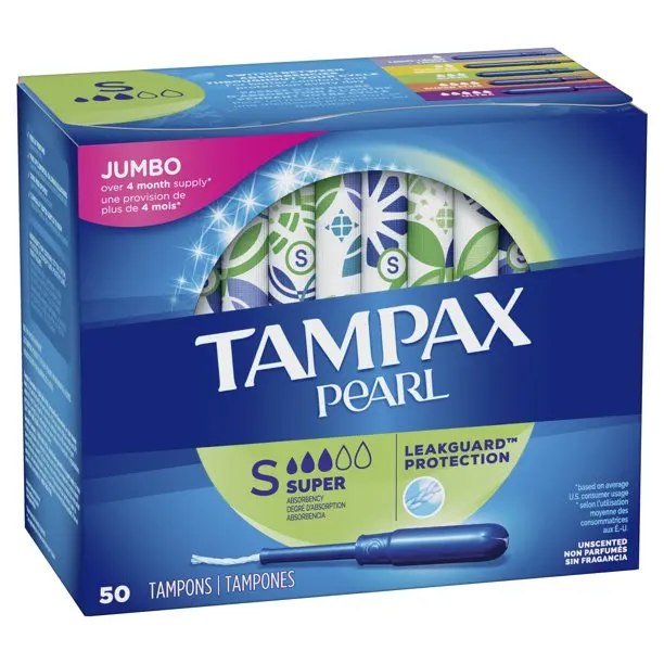  Tampax жемчужные тампоны без запаха легкие/обычные/Sup Multipack 47