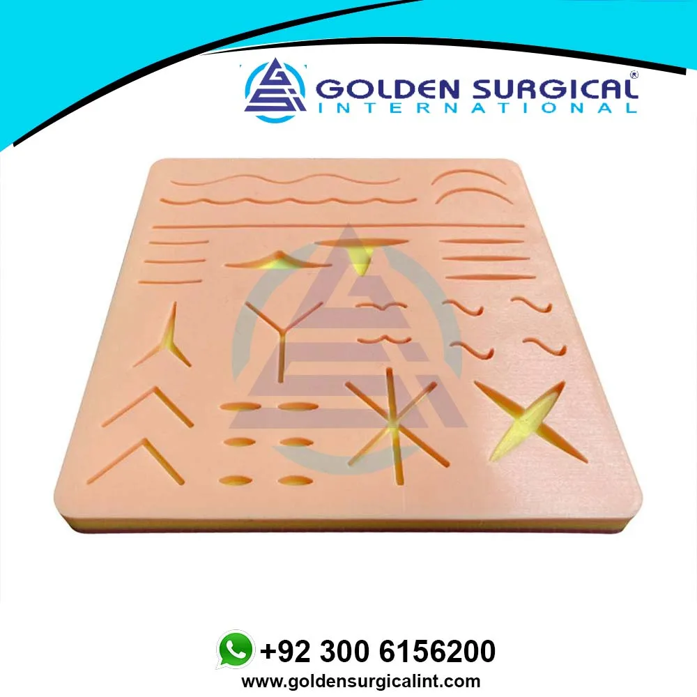 Практика наложения швов моделирование беспыльный набор из 3 слоев гладкий Чехол силикона для шовный тренировочный комплект хирургической раны тренировок шов