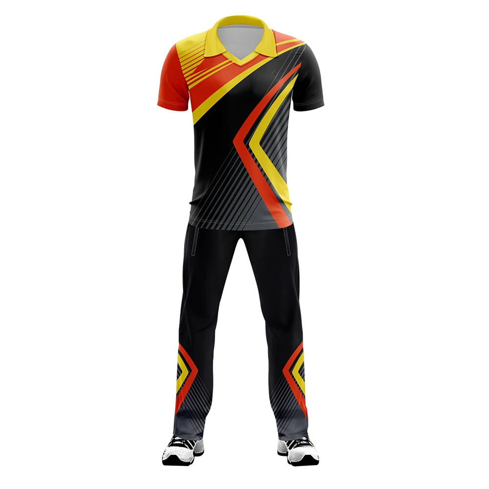 New Design 2022 Cricket Jersey Pattern Customize design Uniforms Cricket Kits Sublimation Uniforms
