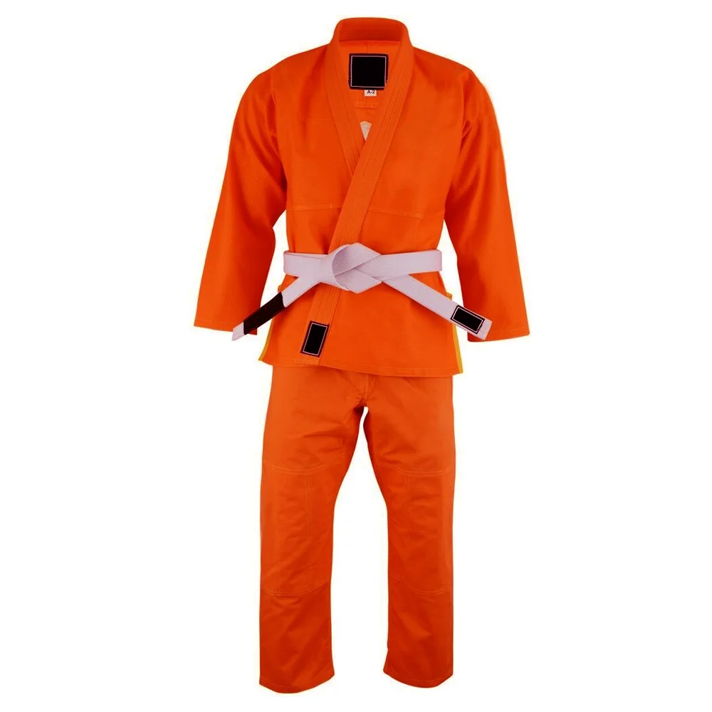 
Пользовательские сплошной цвет Bjj кимоно Gi Униформа хлопок Сделано в коричневом цвете Кимоно Костюмы для дзюдо 