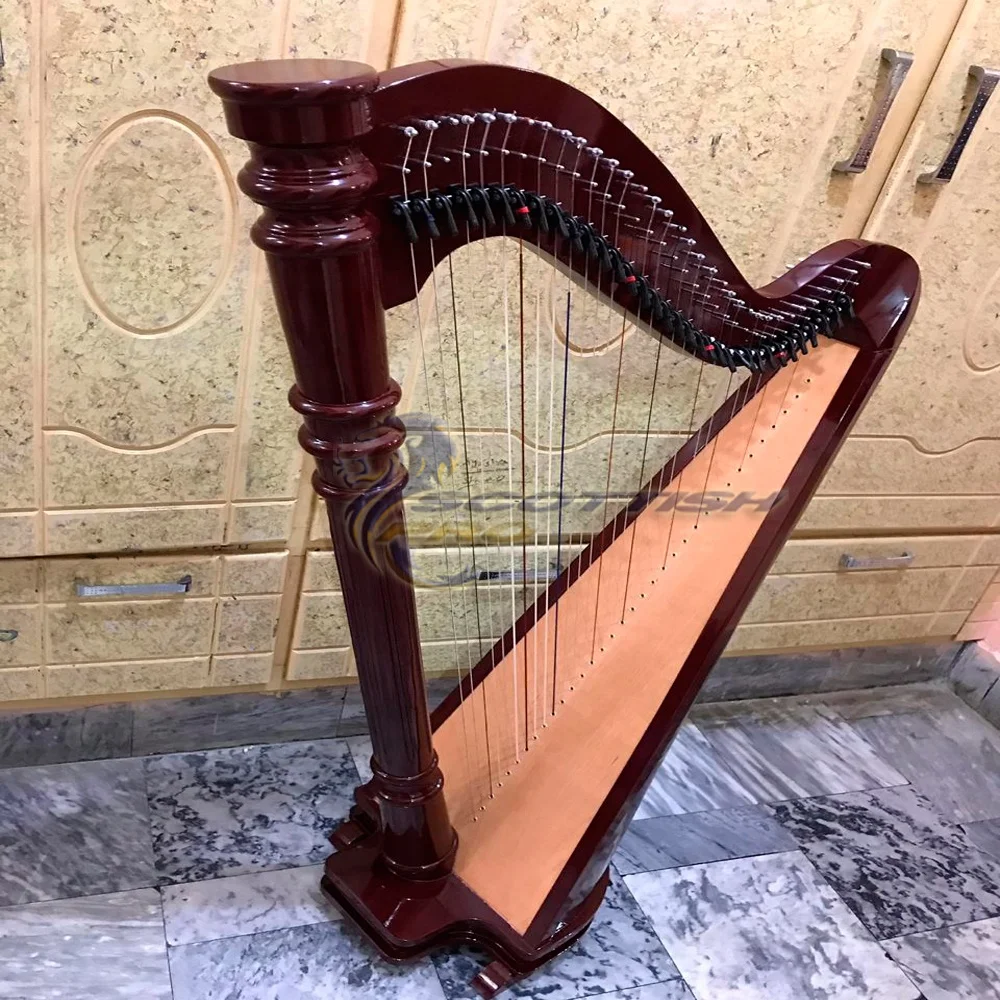 34 String Harp Playing Music Custom Logo 34 String Lever Harp Best Quality Harp/custom Harp/custom Color Harp