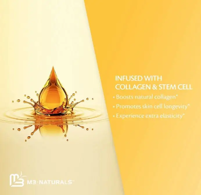 Массажное масло для удаления целлюлита M3 Naturals с коллагеновыми стволовыми клетками Натуральный Лосьон растяжка кожи (2 шт. в упаковке)