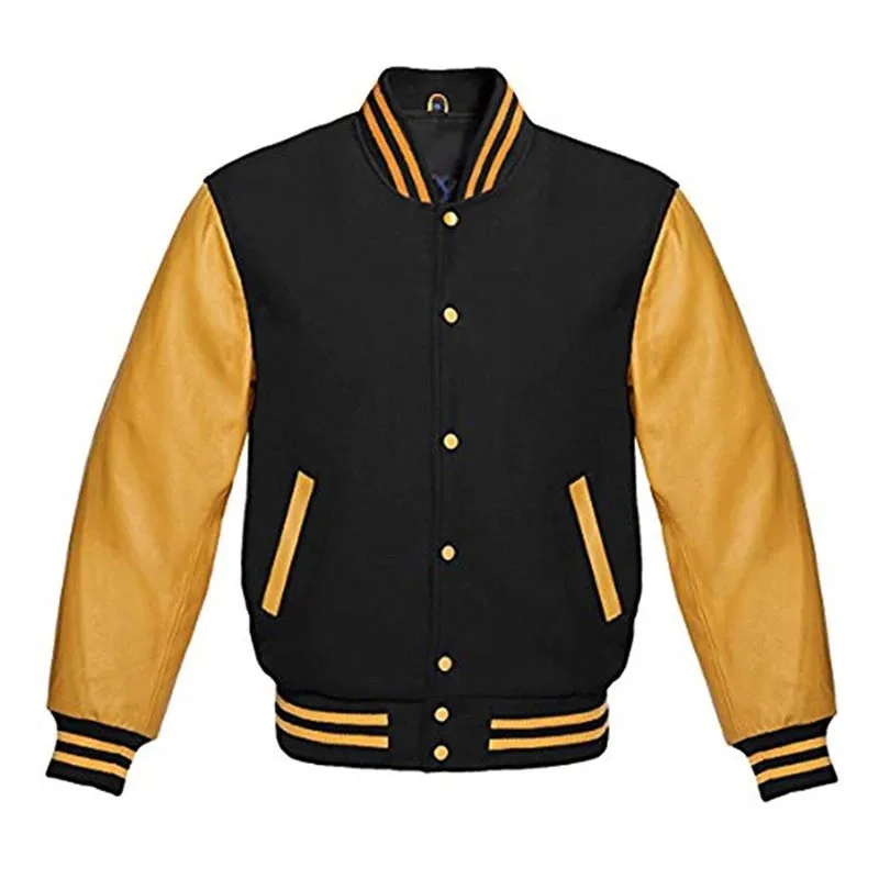 Куртки varsity индивидуальный дизайн высокое качество оптовая продажа шерстяные кожаные рукава