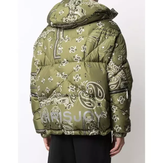 DiZNEW Oem Design Long Sleeve Polyester Cotton Jacquard Weave Mens Puffer Jacket