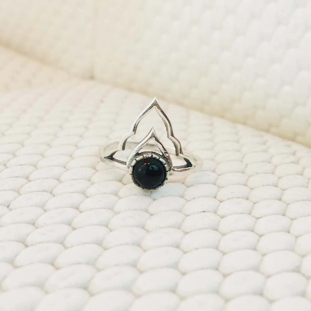 New Arrival Professional Design Ring Natural Black Onyx Gemstone Perfect Quality Pure 925 Sterling Silver Factory Wholesale Ring
