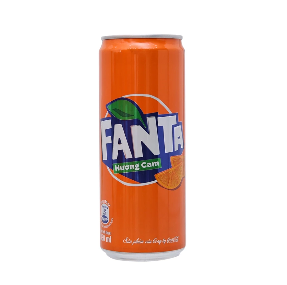 Viet Nam Supplier Fanta Soft Drink Energy Drink Orange 330Ml Cans for Sale