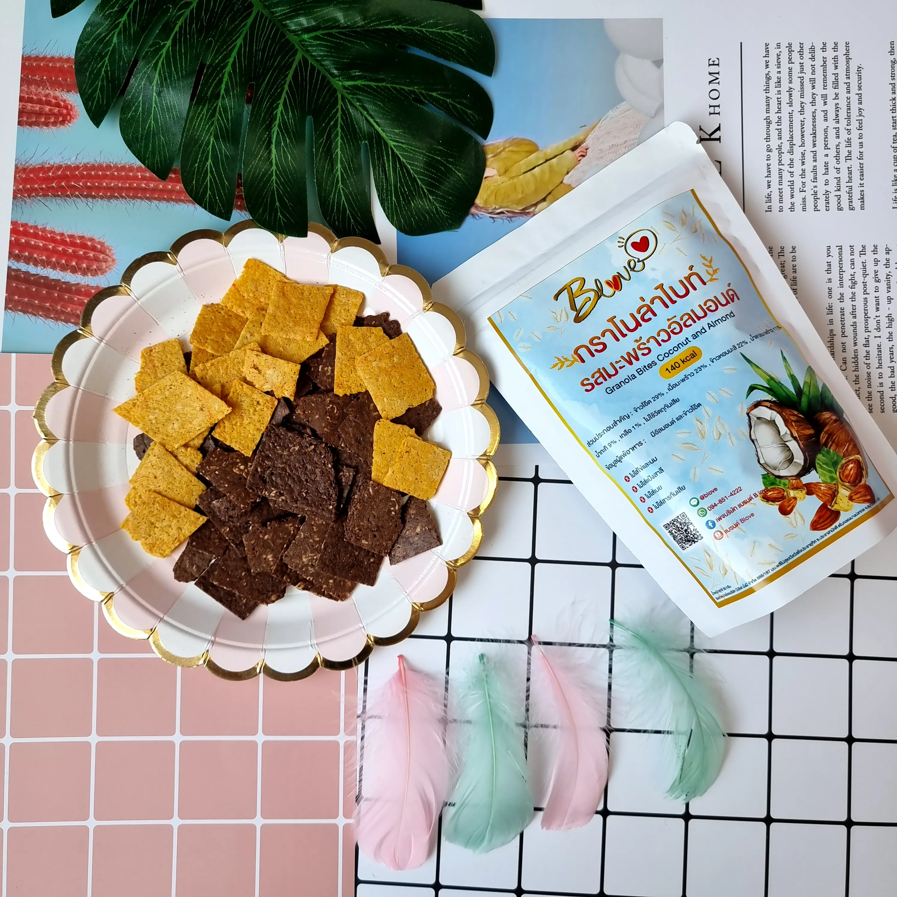 Premium Grade Granola Bites Coconut and Almond From Thailand