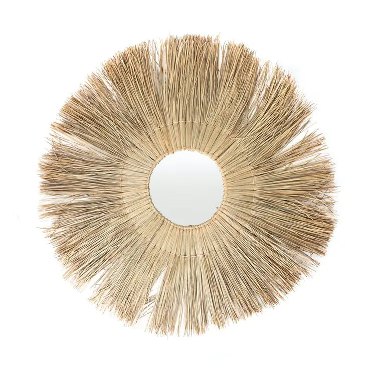 Handmade Seagrass Mirror For Home Wall Decorative Modern Design Natural Vintage Made in Vietnam