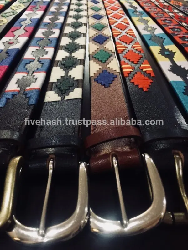 
High quality OEM design leather polo belt 