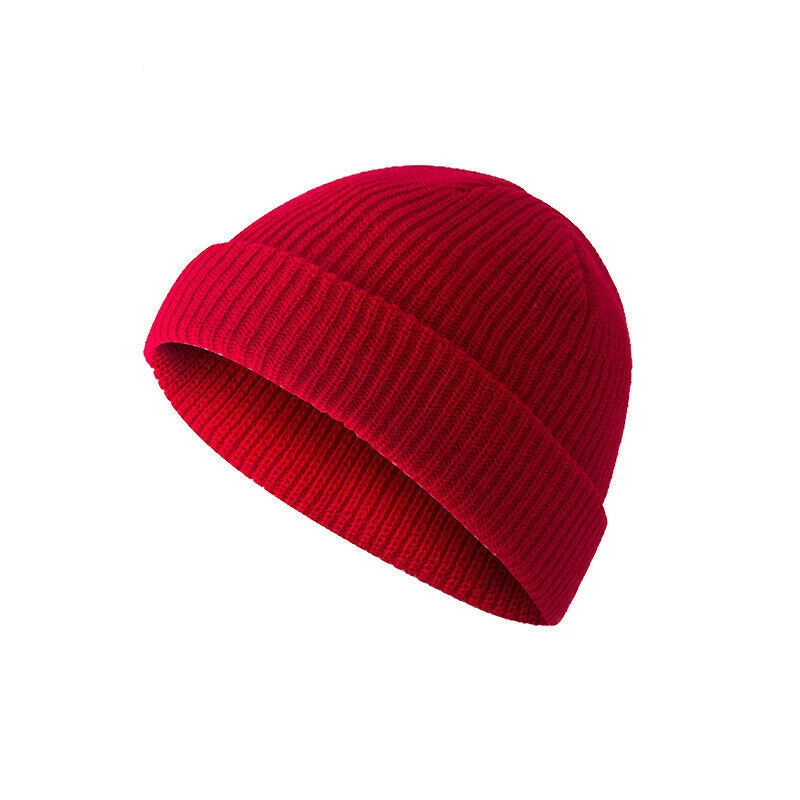 Men Breathable Thicken Ski Hat Soft Knit Bonnet Skullies Beanie Fall Winter Neck Warm Wool Knitted Hats