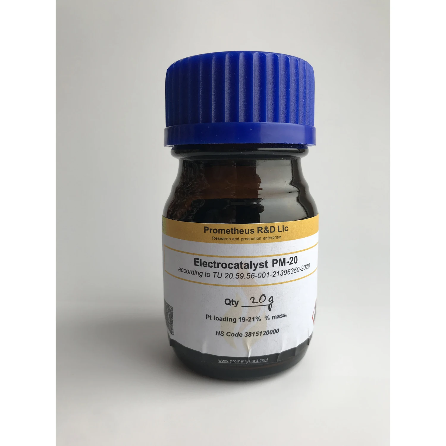 Quality  platinum on carbon 20 % chemical catalyst for fuel cells production, chemical auxiliary agent