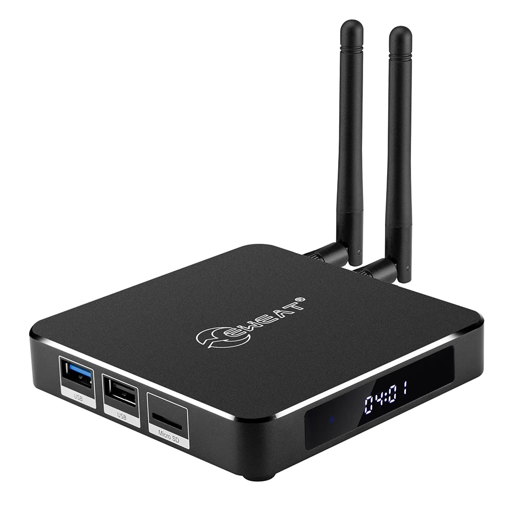 4K 4gb+32gb USB 3.0 quad core Aluminum android 9.0 tv box Eweat X9 hd media player with dual wifi