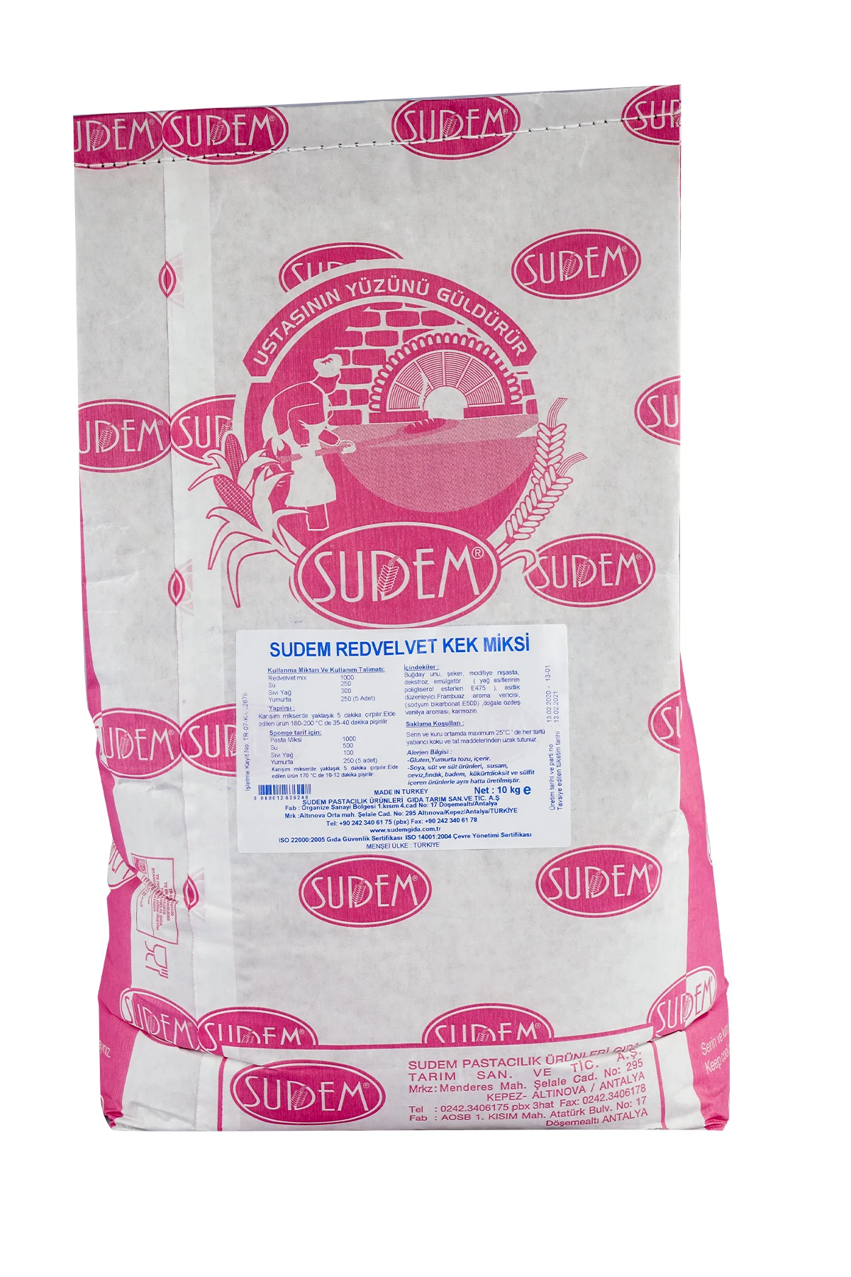  Красная бархатная смесь для торта Sudem вкусные увлажненные пирожные лучшие ингредиенты микс