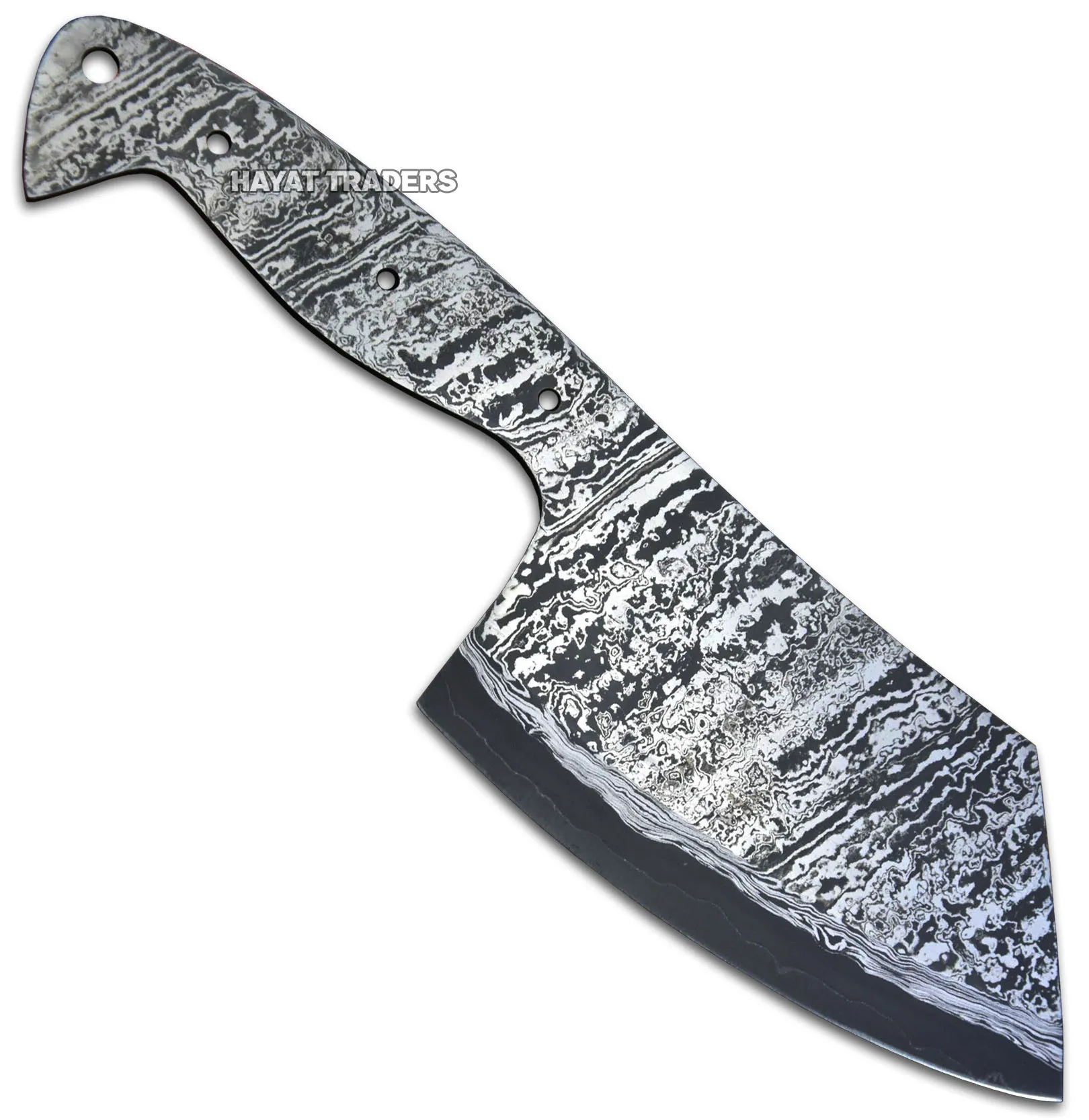  Охотничий нож из дамасской стали OAL San Mai 9 8 дюйма без лезвия Ручная ковка поставка ножей ручная работа