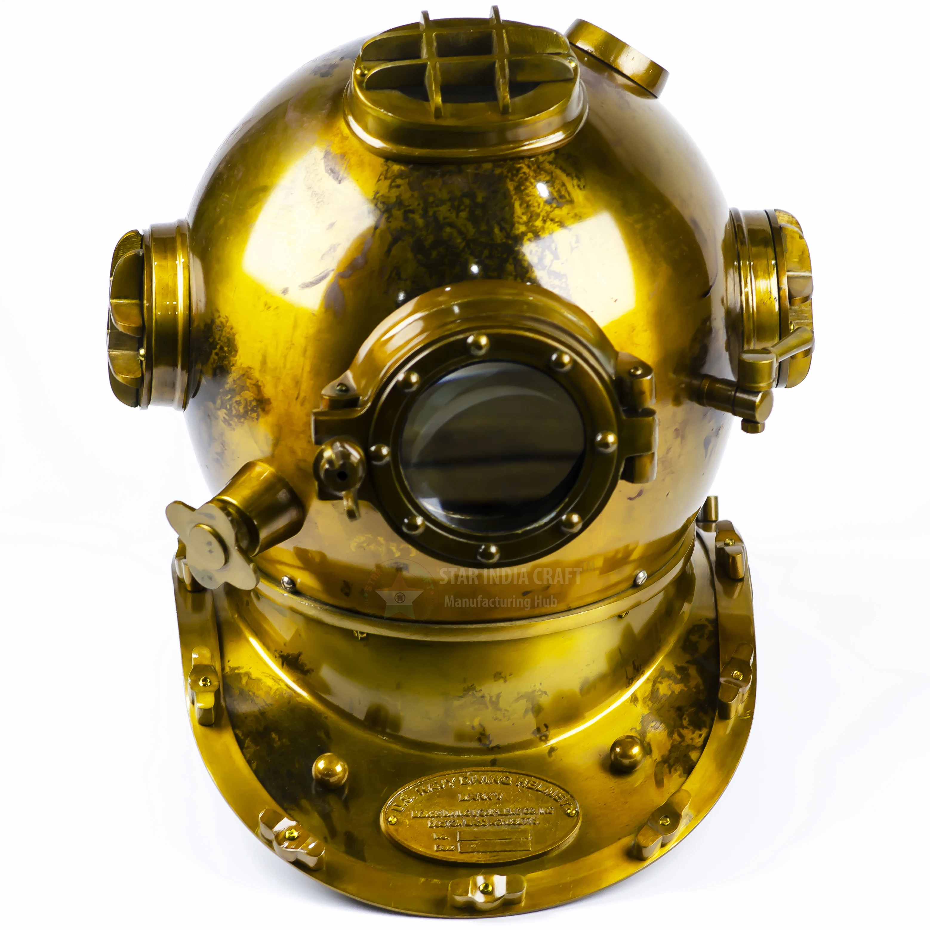 
STAR INDIA CRAFT IHandcrafted Antique Scuba Diving Helmet - Premium Home - Marine US Navy Deep Sea Diver Divi 