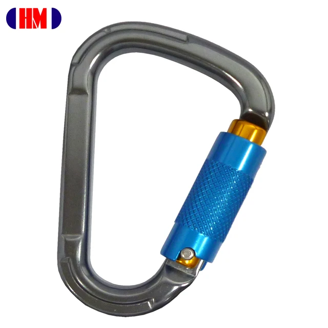 CE UIAA Certified Colorful 25 kN Carabiner For Mountaineering Rock Climbing