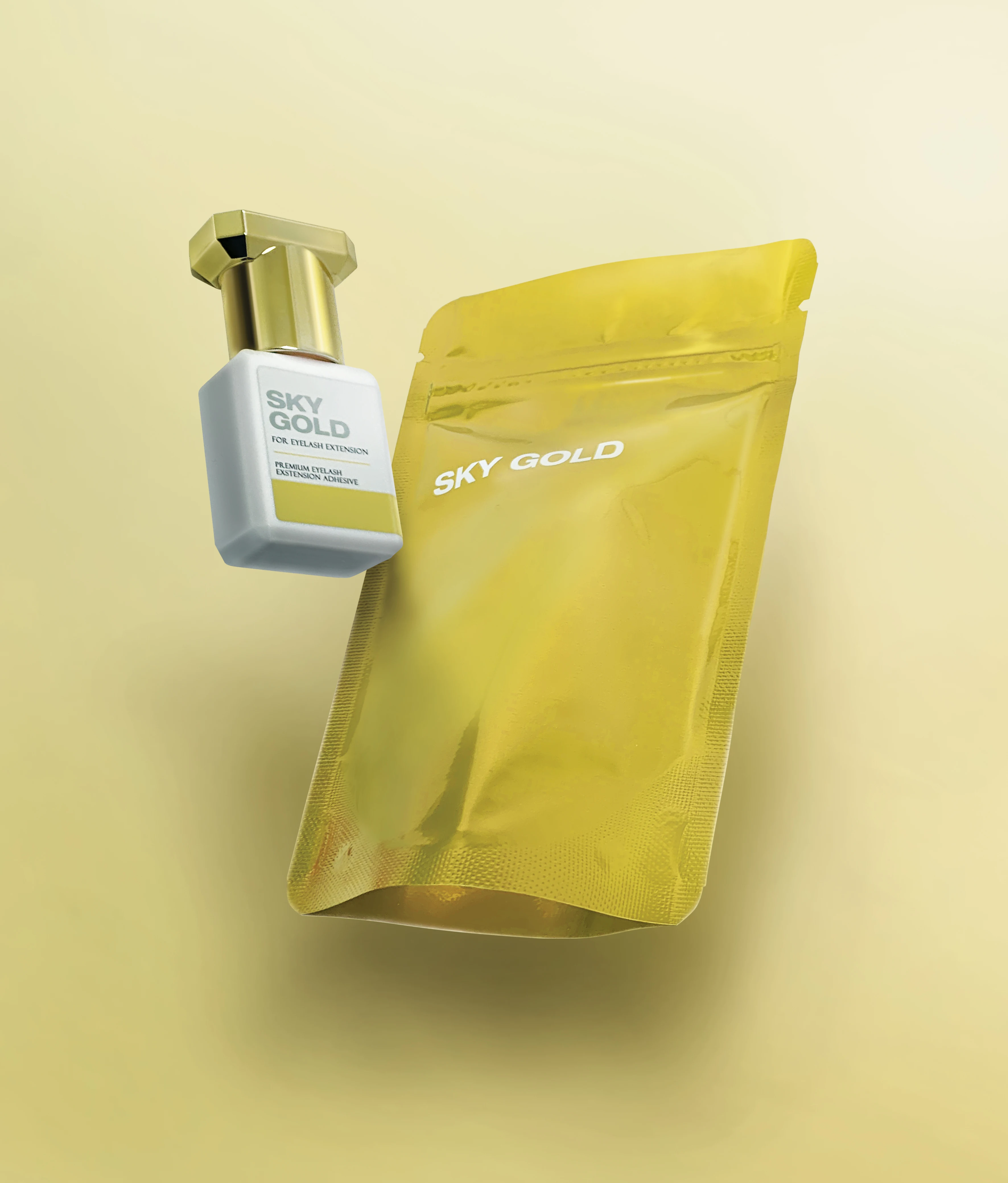 The Best Black Sky Glue Gold for Eyelash Extension for False Eyelashes Private Label Adhesive