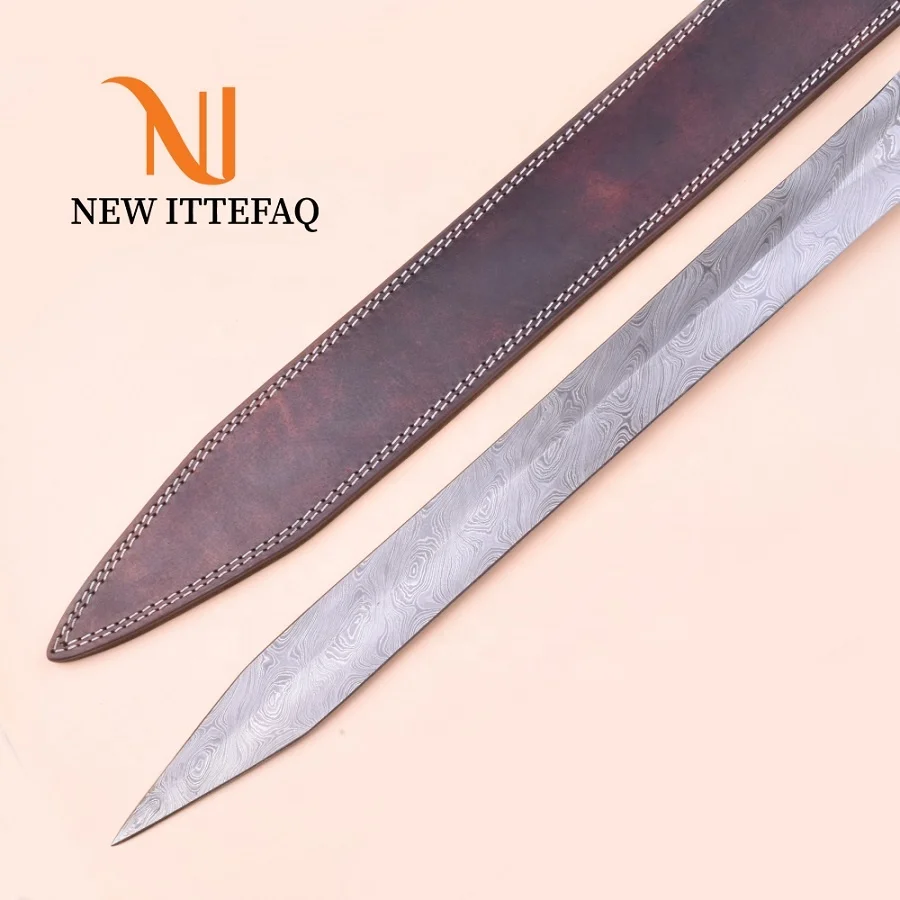 
Damascus Knife Custom Handmade | Damascus Sword Custom Handmade | 29' Hand Forged Damascus Steel High Quality Sword Great Gift 