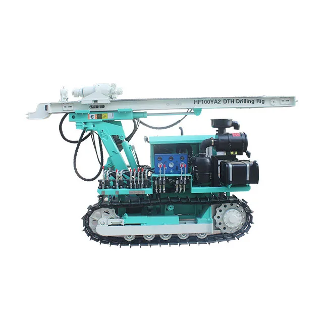 Crawler Hydraulic 30m Surface DTH Hard Rock Blasting Mine Drilling Rig