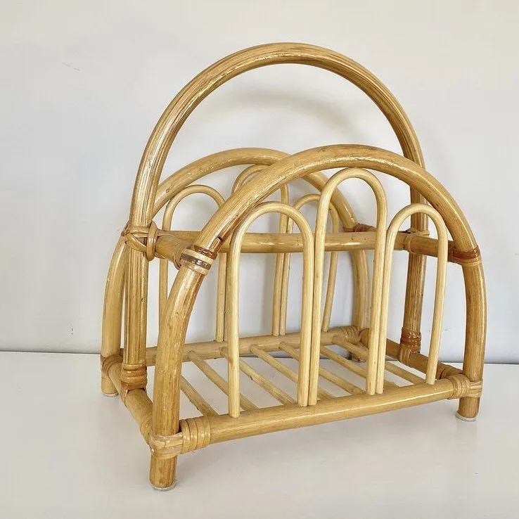 Оптовая продажа натурального ротанга полка журнальной стойкой-SISU бренд/RFS-066