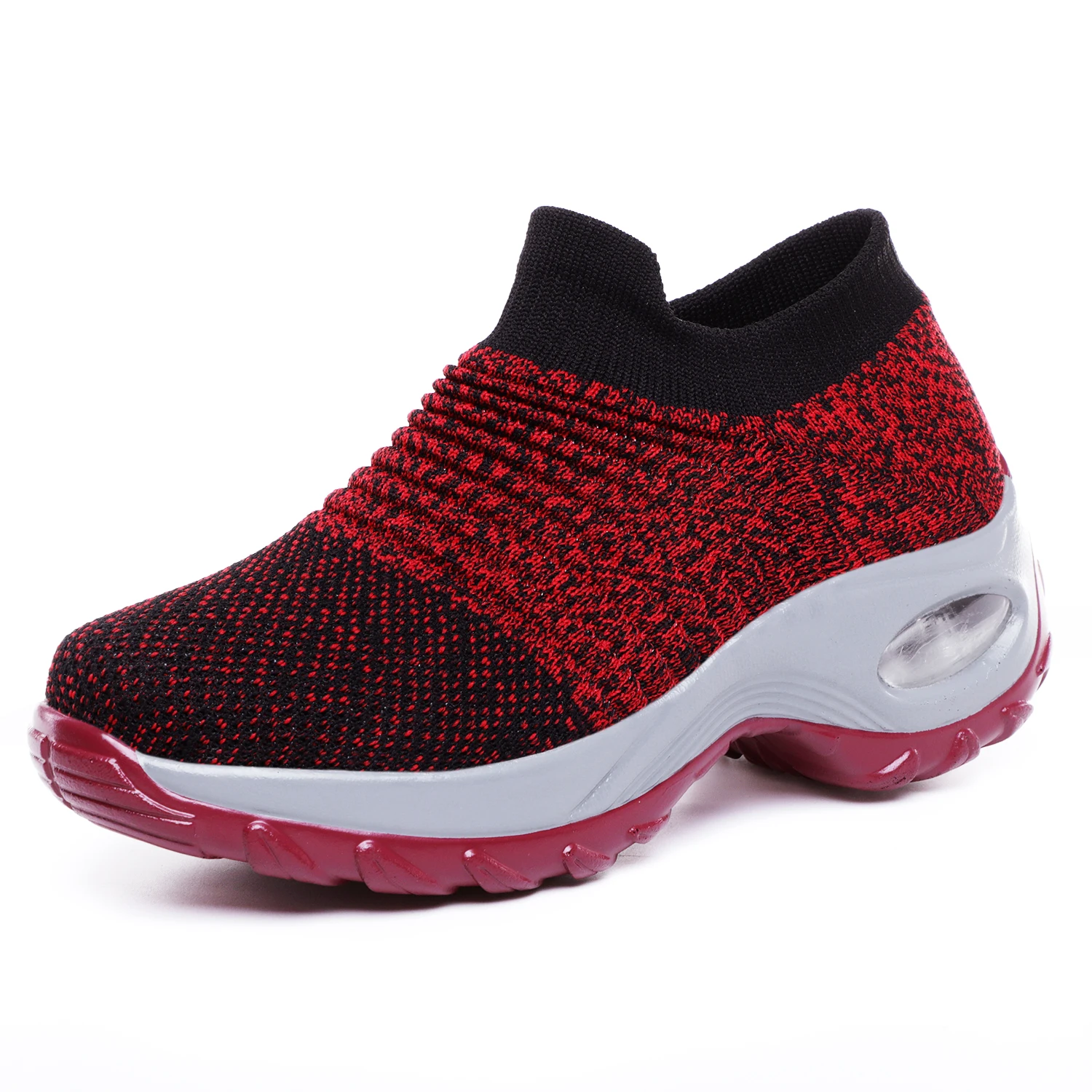 Low price and durable flying woven socks shoes running sneakers low-top height-increasing shoes and socks