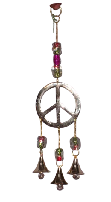 brass bell wind chime with OM