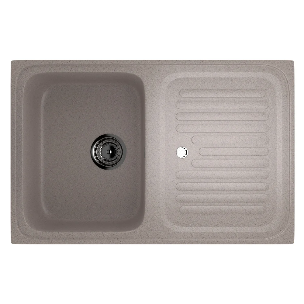 Composite reversible one-section kitchen sink ULGRAN U-502