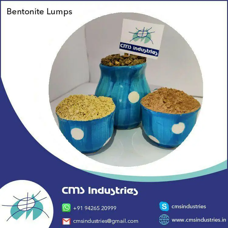 White Lumps Bentonite from India