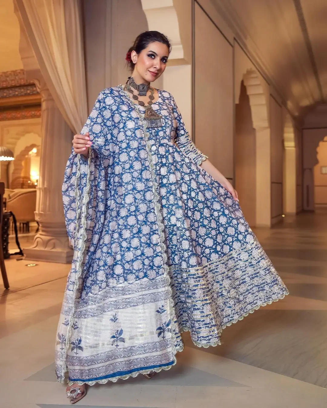 Made In Indian Dresses Designer Printed Cotton Kurti with Dupatta Set For All Occasions Wedding Wear Indian Dresses