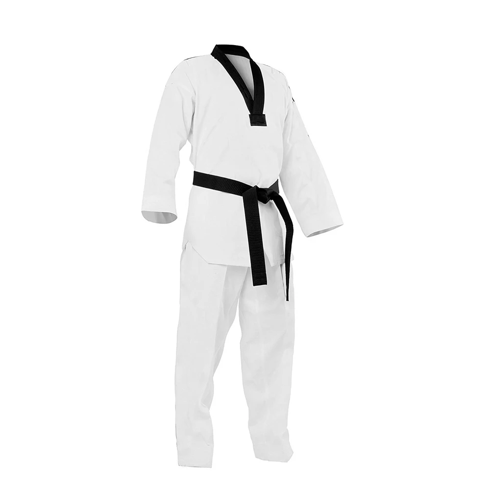 Adult children WTF dobok taekwondo uniforms, 100% Cotton taekwon do clothes kids Karate taekwondo suit