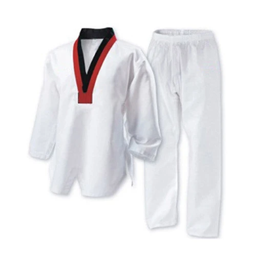 Горячая Распродажа 2021 индивидуальная униформа для тхэквондо из полиэстера оптовая продажа ребристая 8020