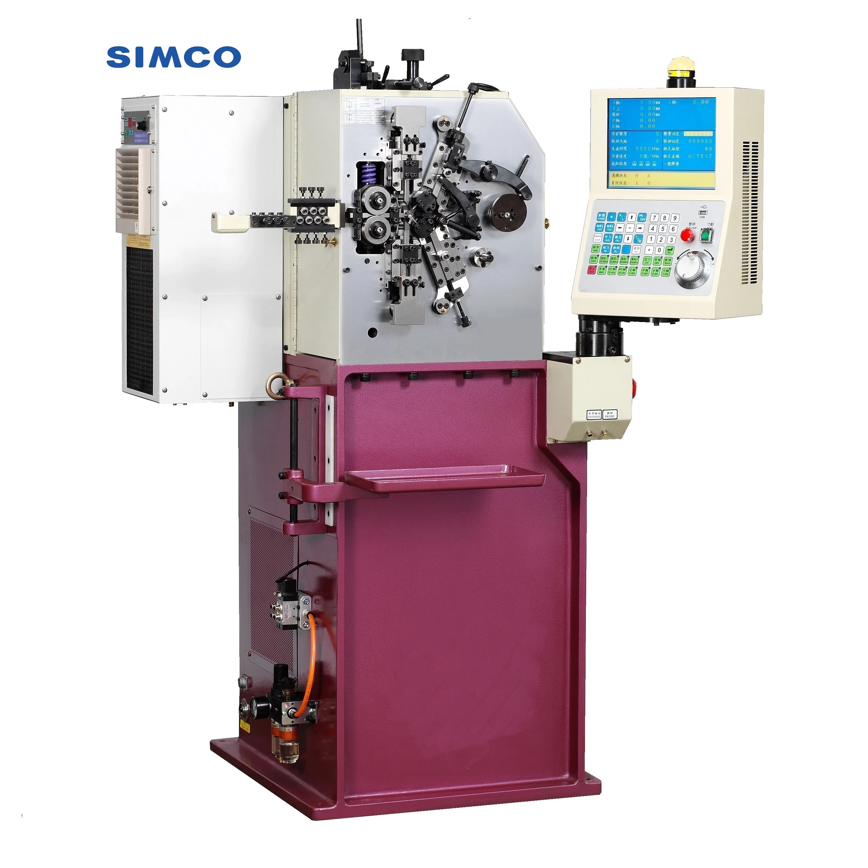 Taiwan 5 Axis 0.8 mm cnc coiling spring machine