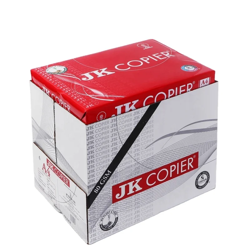 100% woodpulp Jk Copier A4 Copy Paper A4 Copy Paper 80gsm 75gsm 70gsm