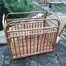 
Natural Eco Friendly Rattan Baby Crib For Baby Sleeping With Top Grade Quality From Vietnam 