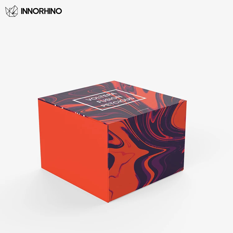 B5-105-06 Custom Foldable Magnetic Box Wholesale Collapsible Cardboard Custom Logo Paper Lid Flip Top Lid Paper Rigid Box