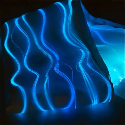 Luminous colorful bright transformable unisex scarf for music festival bar party