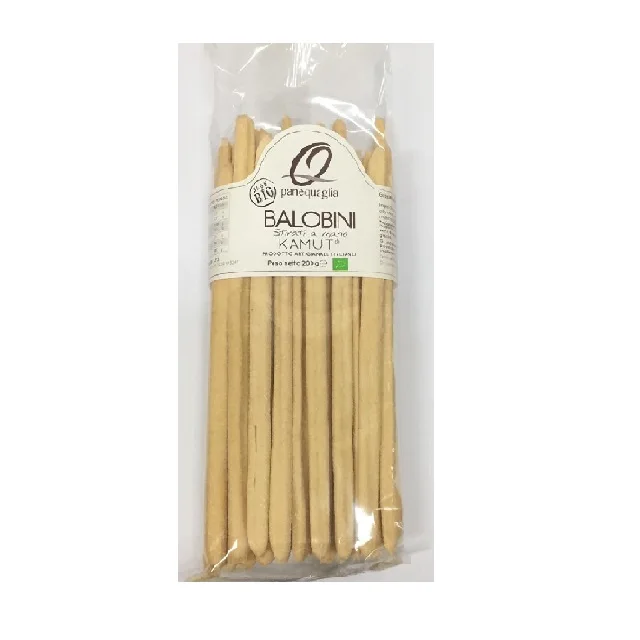 
 Высокое качество, 200 г. Итальянские традиционные органические макетные палочки с камутом, хоразаном, пшеница-BALOBINI-panquaglia  