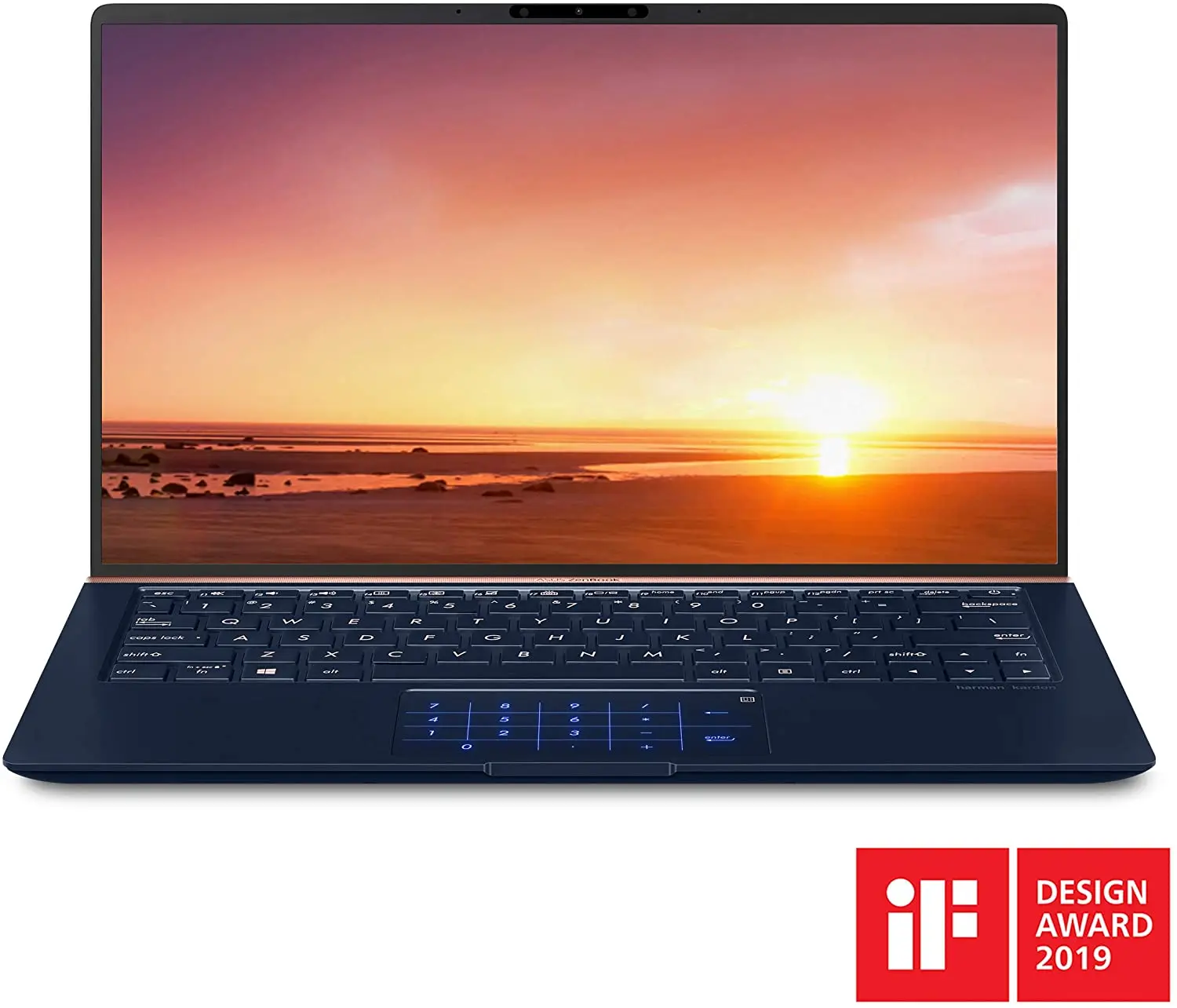 Рекламный для ASUS ZenBook 13 ультра-тонкий Ноутбук 3 FHD 10th поколения Intel Core i9-8565U процессор 8 ГБ 512 Гб PCIe SSD 
