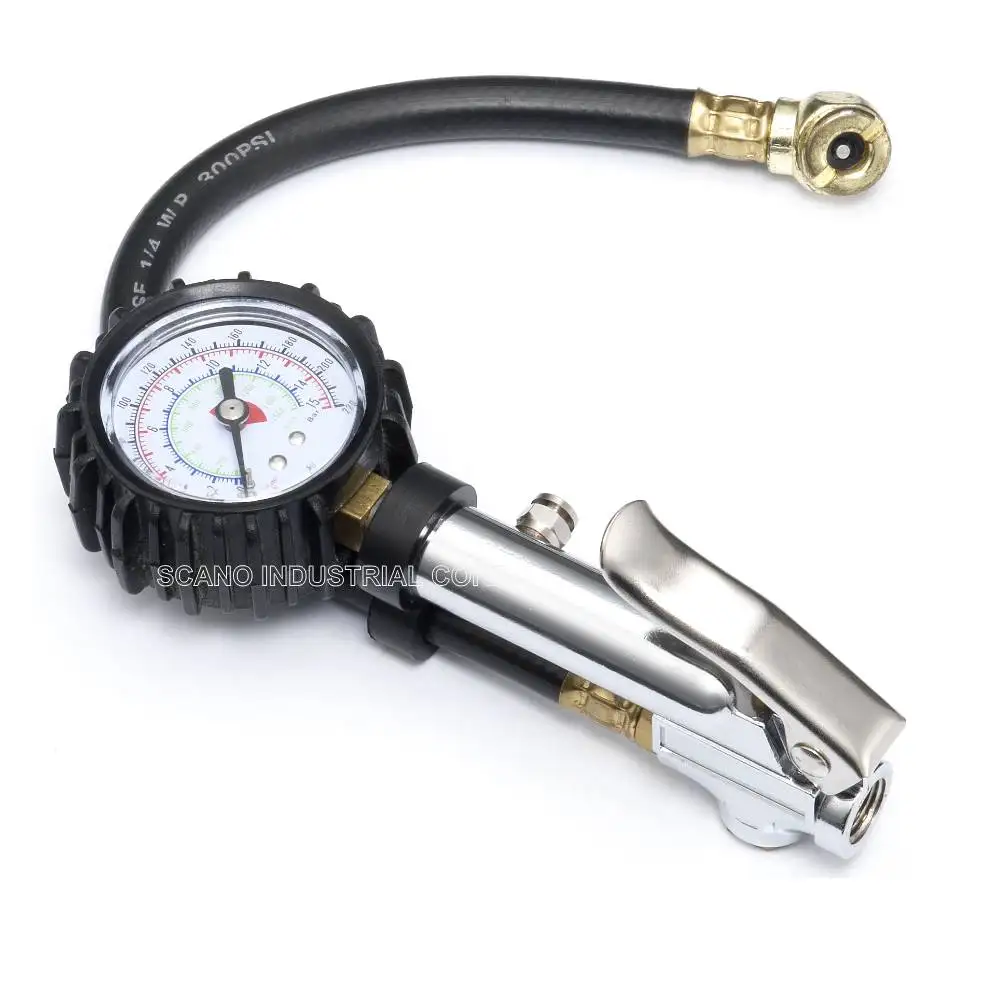 Lever Type Car Tire Inflator Gauge