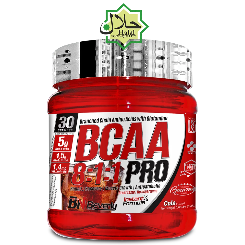 BCAA 811 + глутамин аминокислоты. Тропический, арбузный или кола. 300 г. Бутылка. Эксклюзивные вкусы. Халяль