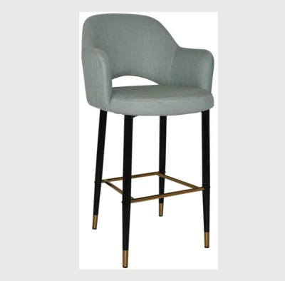 YT0U17 кожаный и стальной барный стул в скандинавском стиле, барный стул, высокий стул с бесплатным образцом