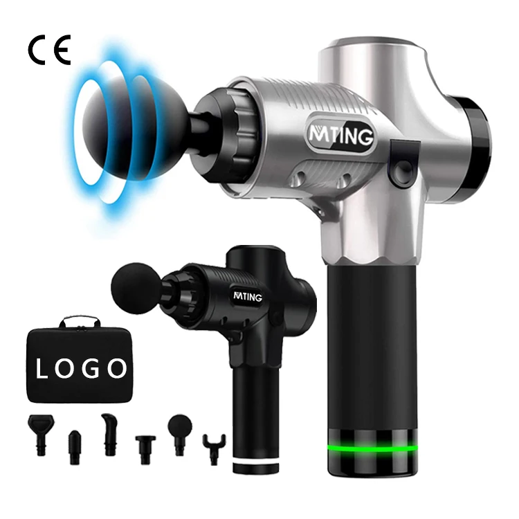 Custom Logo 30 Speed Gun Massager Pro Electric Sports Deep Tissue Percussion Fascial Muscle Massage Gun With Lcd Screen