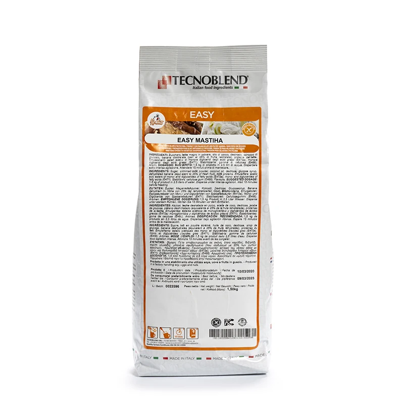 Made in Italy EASY GELATO Ice Cream EASY MASTIHA - 1,5 kg Sachet MASTIHA